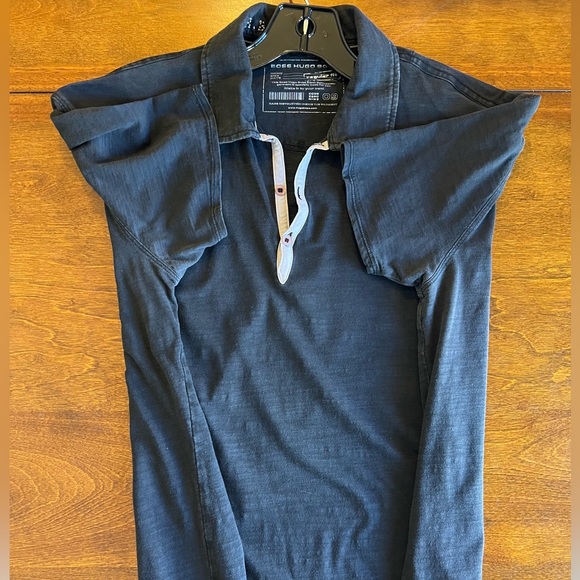 COPY - Hugo Boss Men’s Black Regular Fit Short Sleeve Polo Shirt Size Medium - Picture 6 of 8